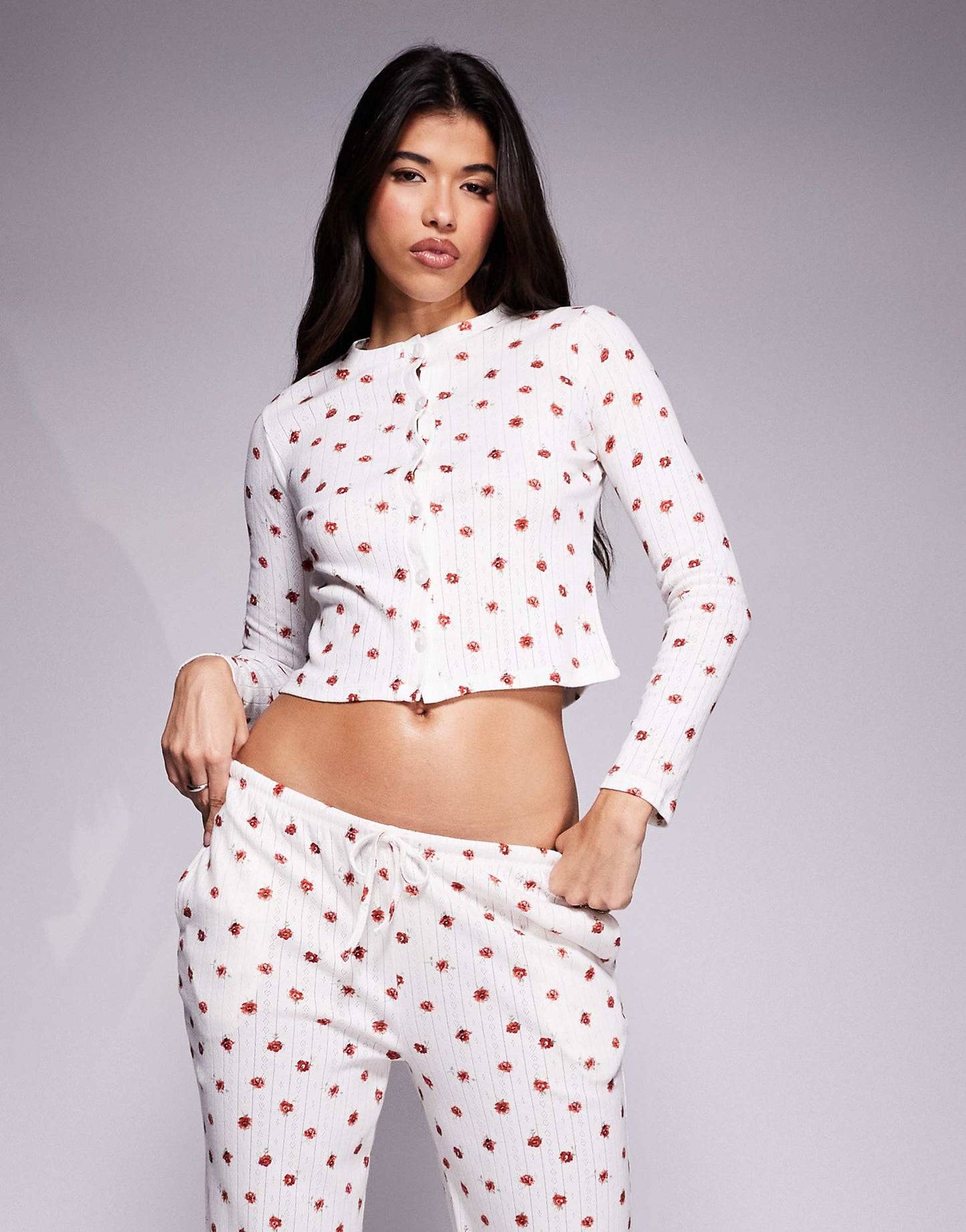 Exclusive Pointelle Pyjama Bottoms Co-Ord