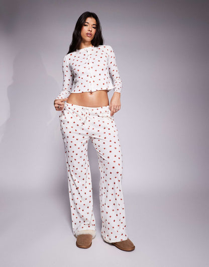 Exclusive Pointelle Pyjama Bottoms Co-Ord