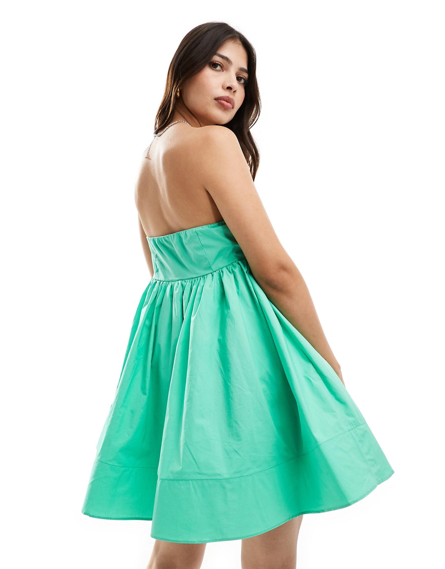 Strapless Empire-Line Mini Dress