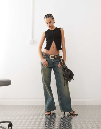 Basel Button Up Tank Top