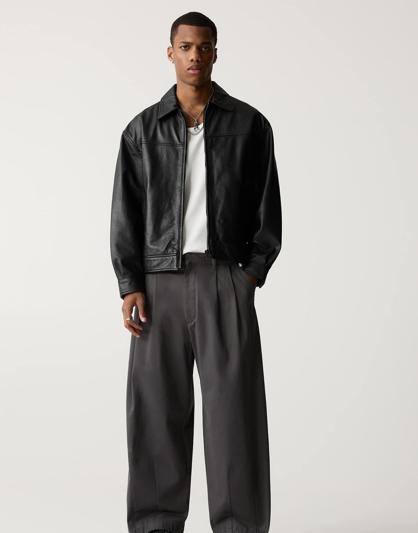 Wide Leg Chino Trouser