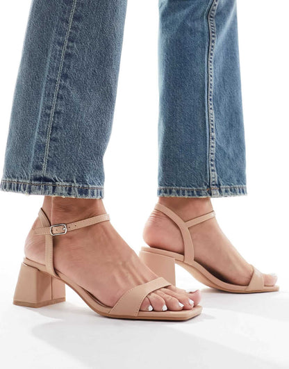 Low Block Heeled Sandals