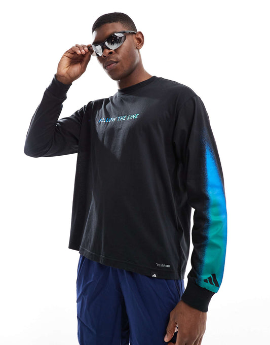 Running Follow The Line Long Sleeve Top