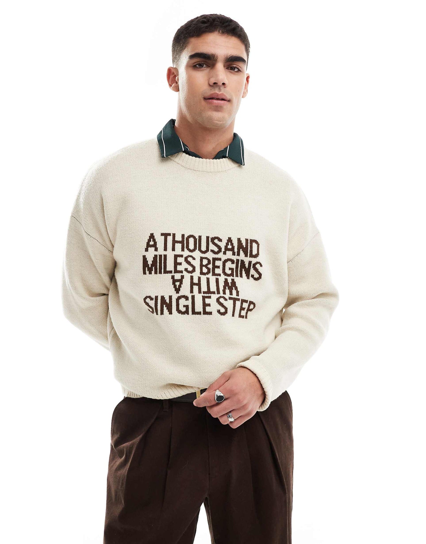Graphic Knitted Jumper