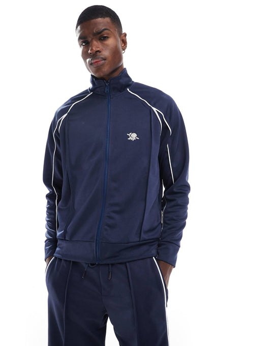 Piped Co-Ord Track Jacket