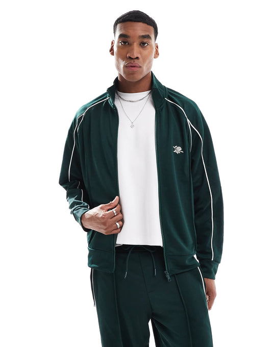 Piped Co-Ord Track Jacket