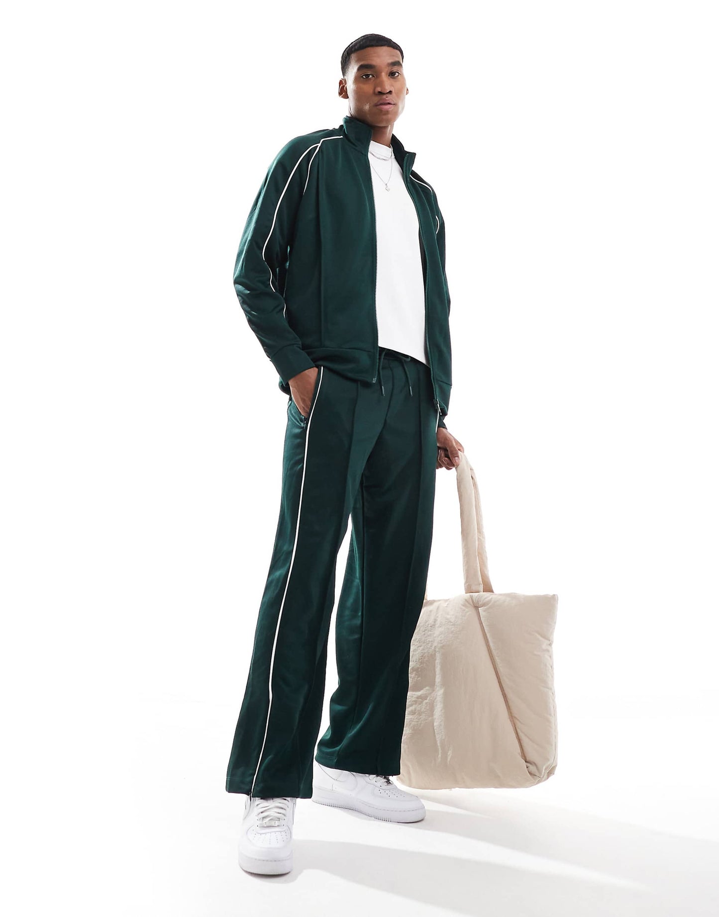 Piped Co-Ord Track Jacket
