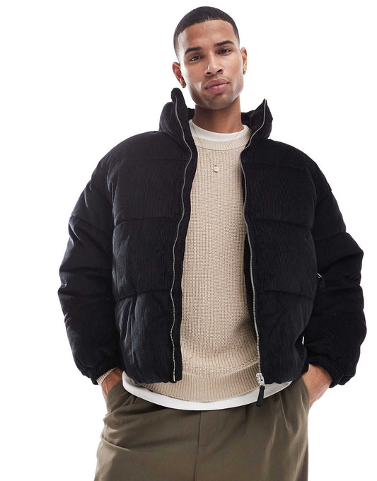 Cord Puffer Jacket