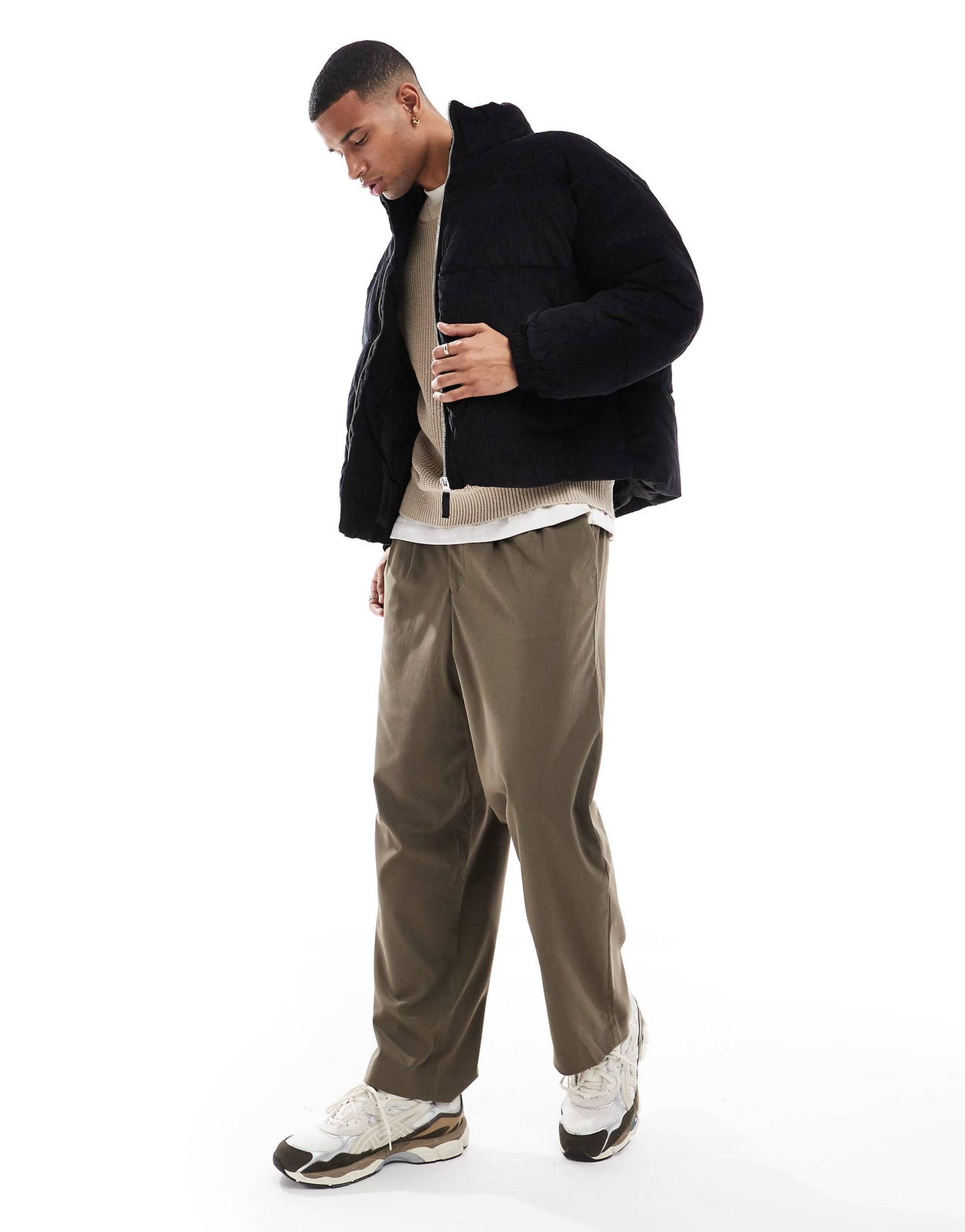 Cord Puffer Jacket