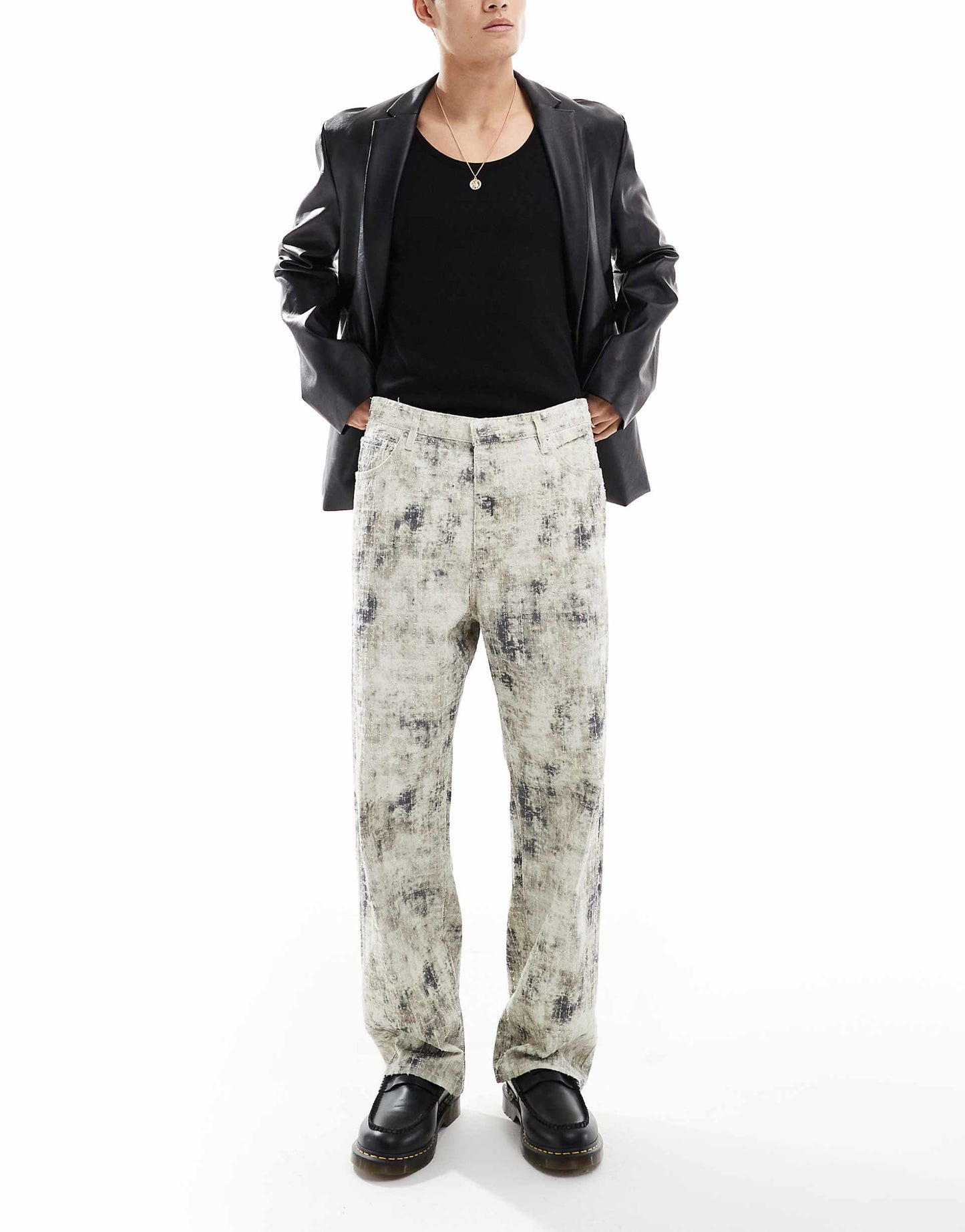 Textured Printed Jean