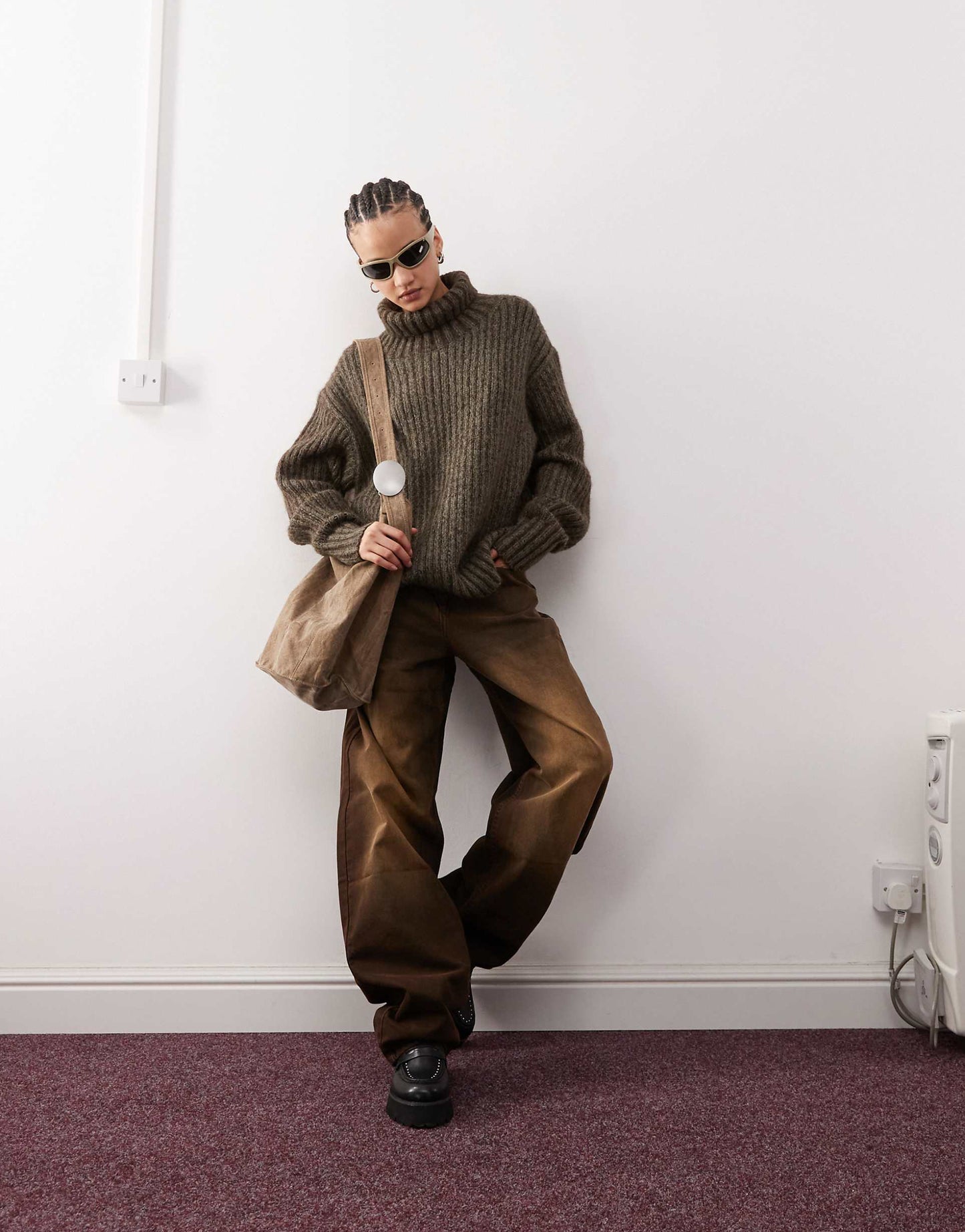 Elvine Chunky Knit Turtle Neck Jumper