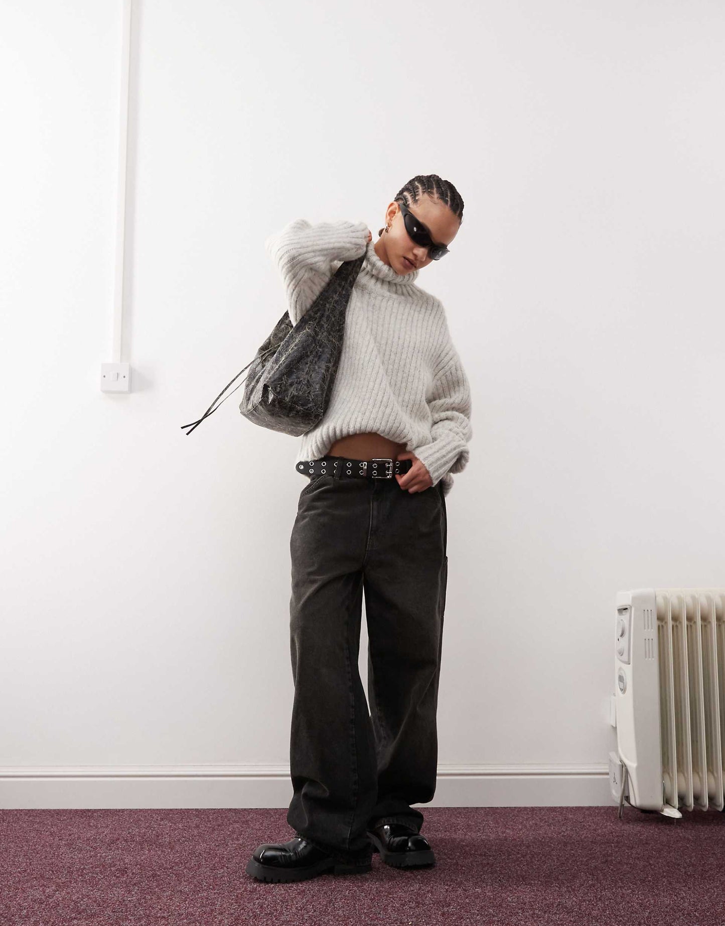 Elvine Chunky Knit Turtle Neck Jumper