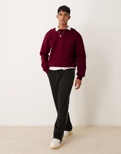 Oversized Boxy Sweatshirt  With Car Back Print