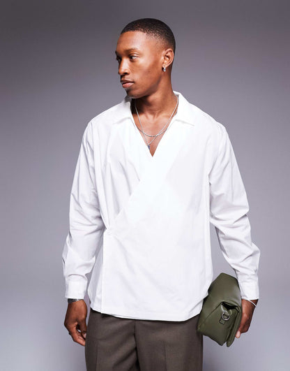 Long Sleeve Wrap Shirt