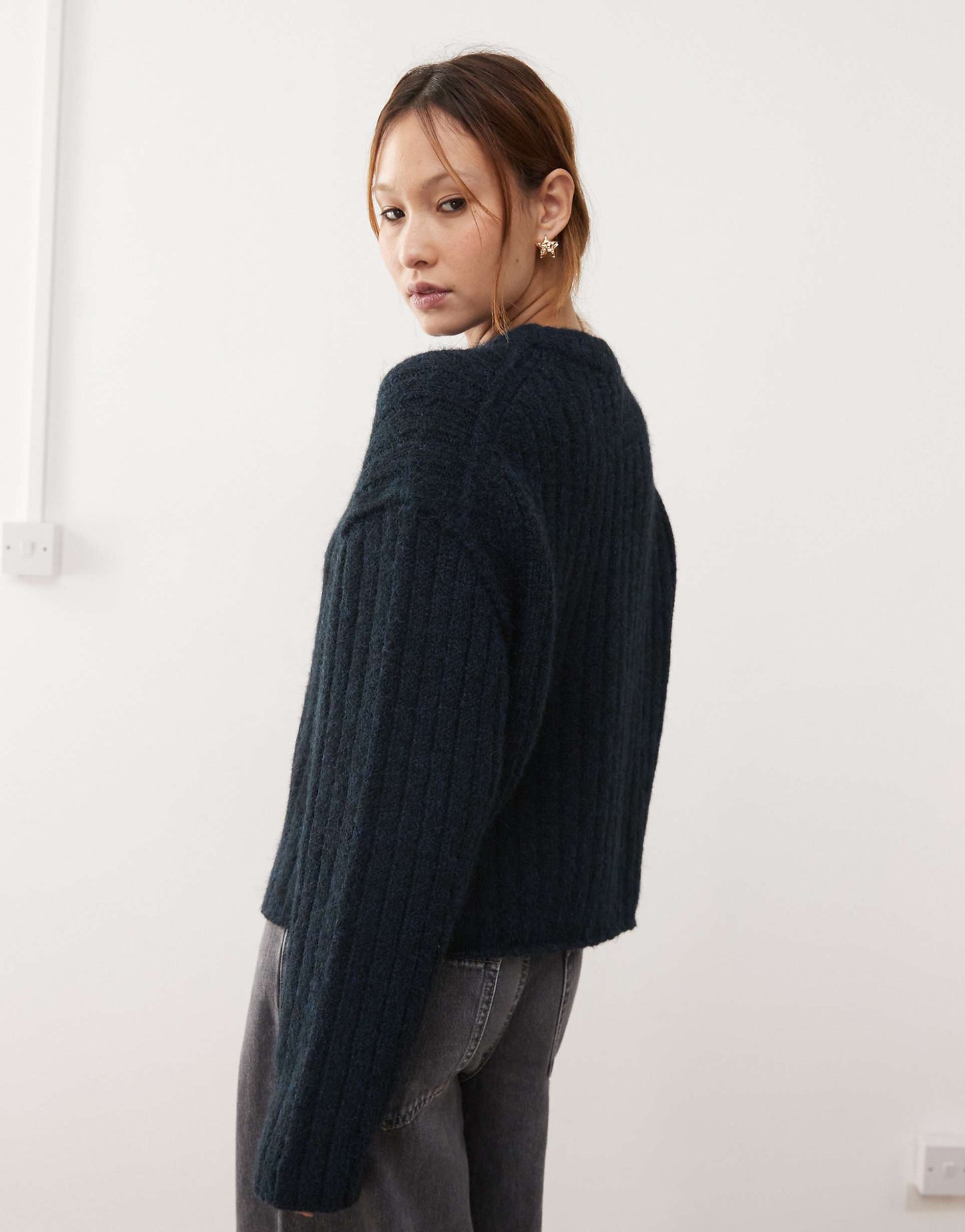 Alika Chunky Wool Blend Cardigan
