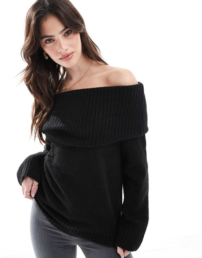 Luxe Off Shoulder Pullover