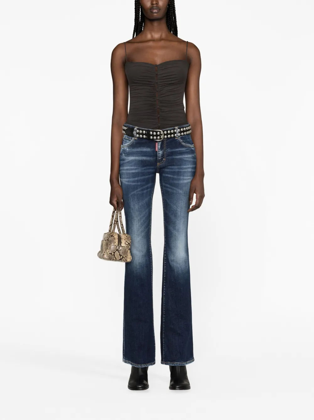 Distressed Flared Jeans
