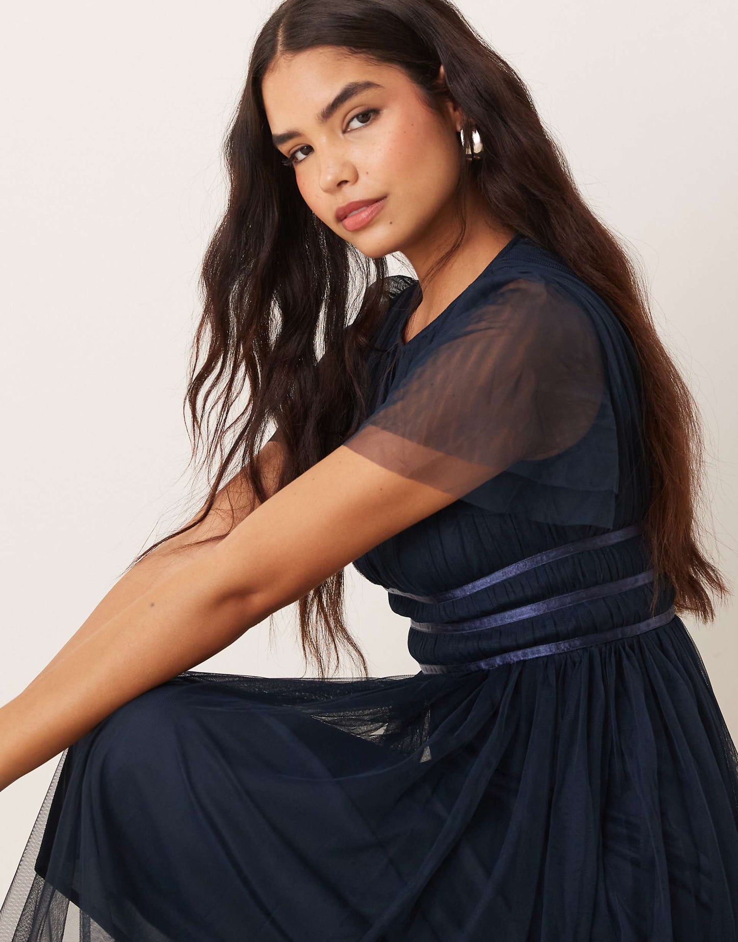 Keyhole Detail Bridesmaid Midaxi Dress