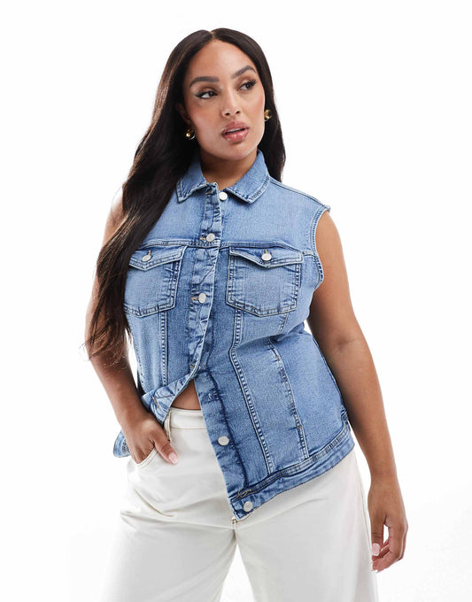 Curve Denim Gilet