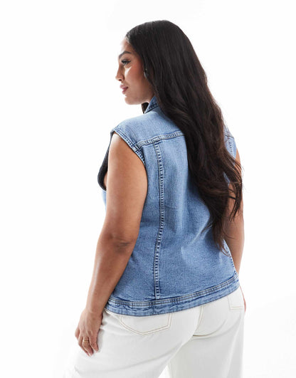 Curve Denim Gilet