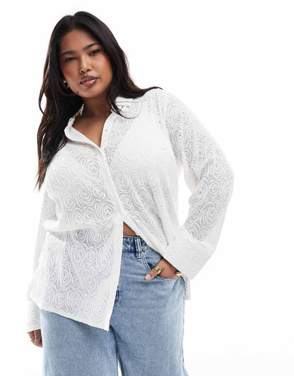Curve Lace Shirt