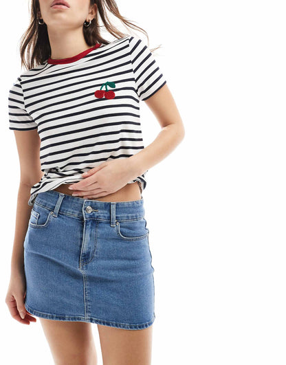 Denim Mini Skirt