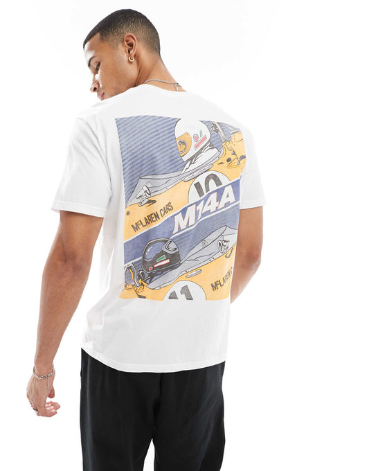 Racing Motif Back Detail T-Shirt
