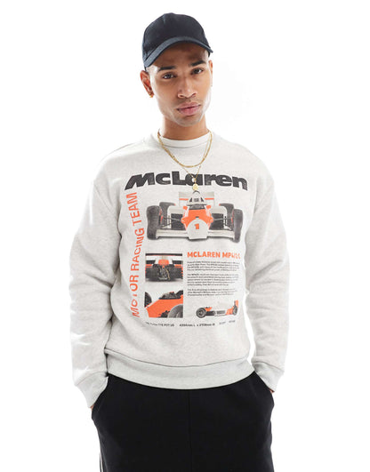 Mclaren Motif Detail Sweat Top