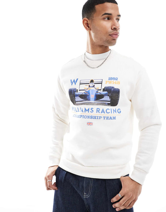 Racing Motif Detail Sweat Top