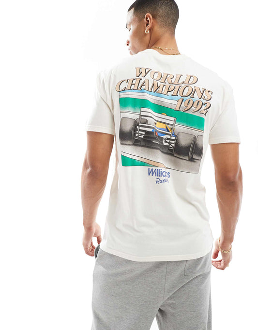 Racing Motif Back Detail T-Shirt