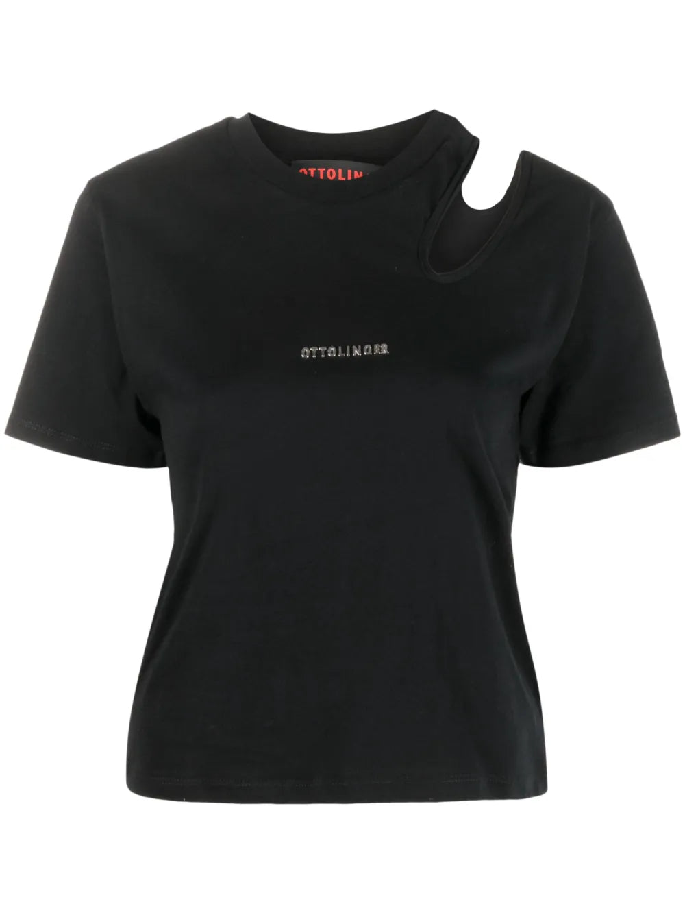 Cut-Out Detail Organic Cotton T-Shirt