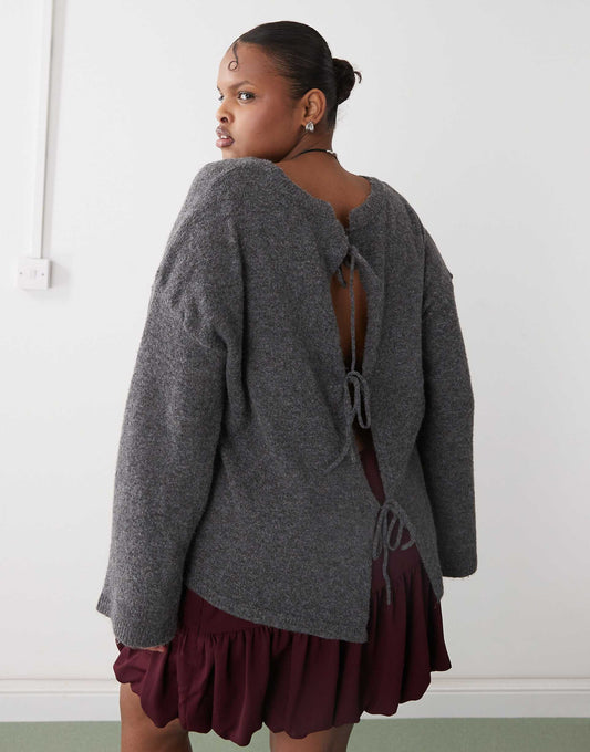 Curve Tie Front Reversible Jumper