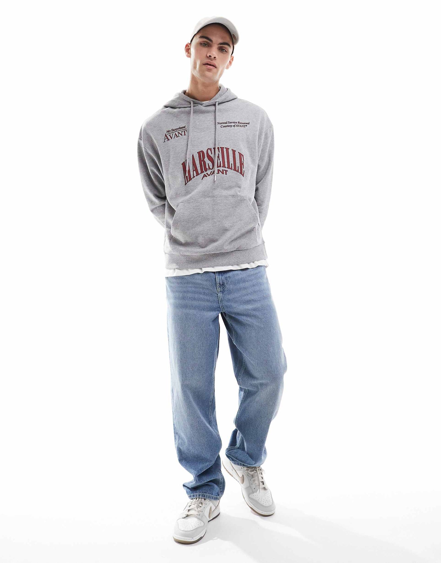 Oversized Hoodie With Chest Print