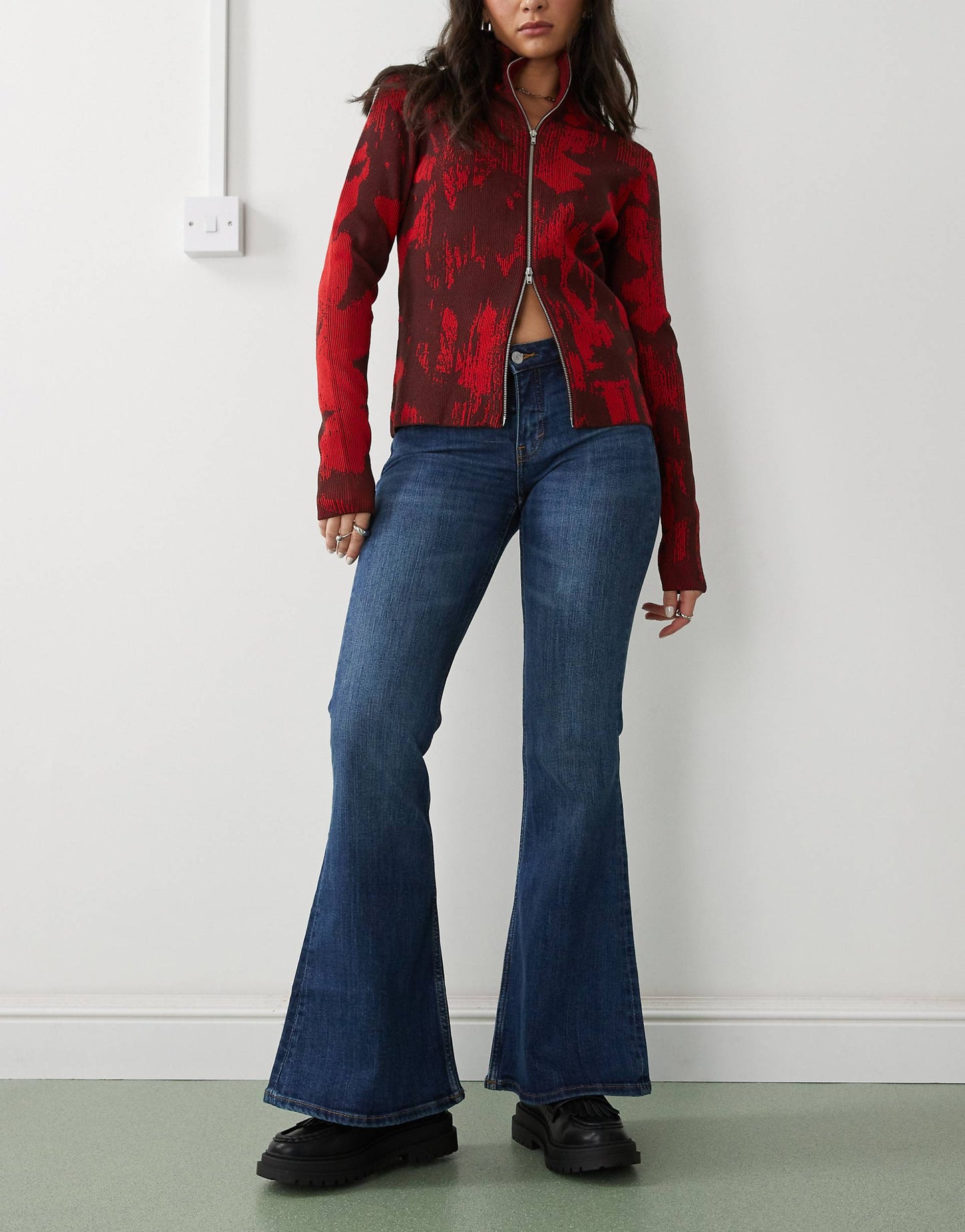 Katsumi Low Waist Boot Cut Flare Jeans