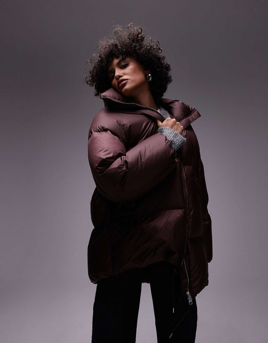 Down Puffer Long Line Jacket