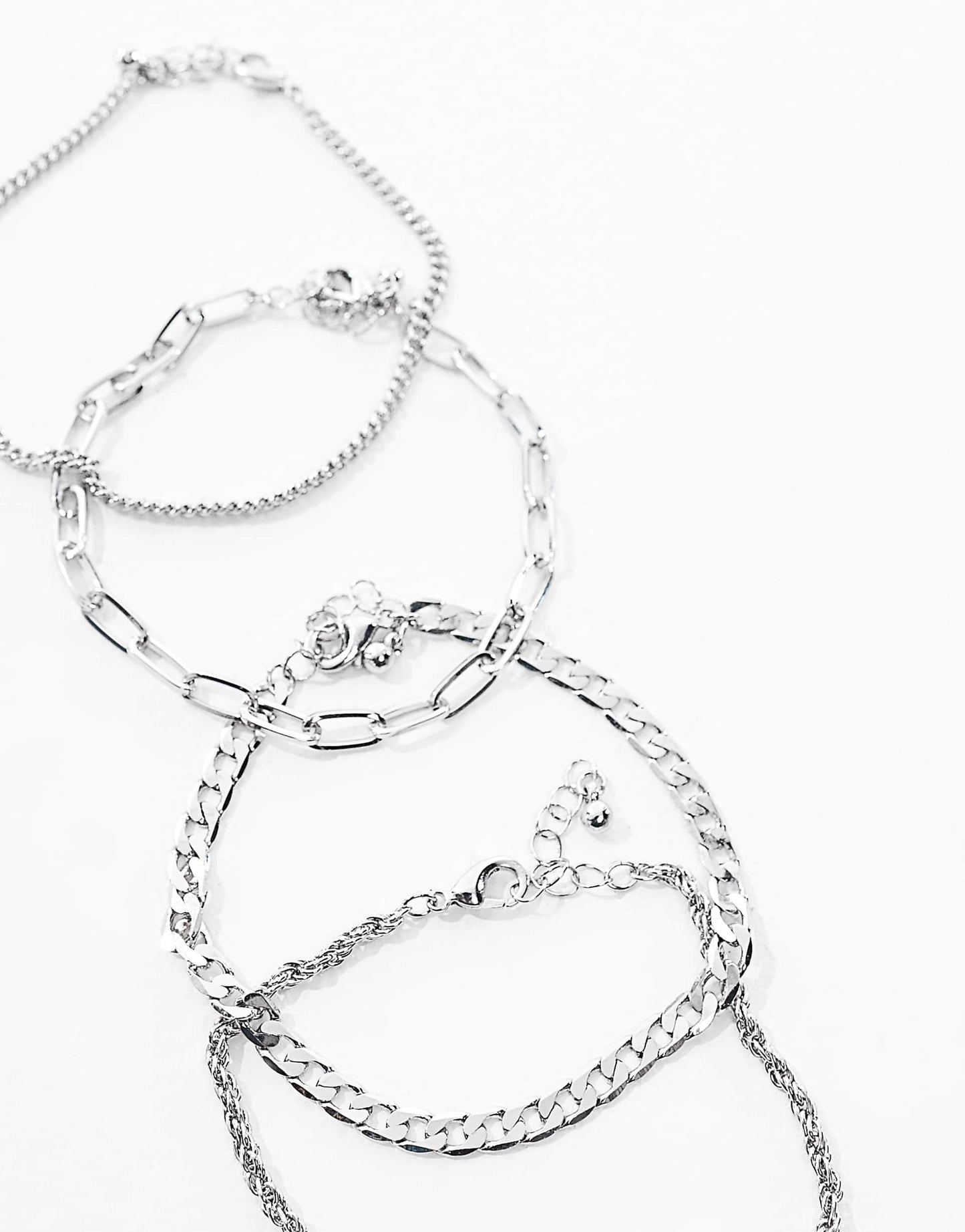 4 Pack Chain Bracelets