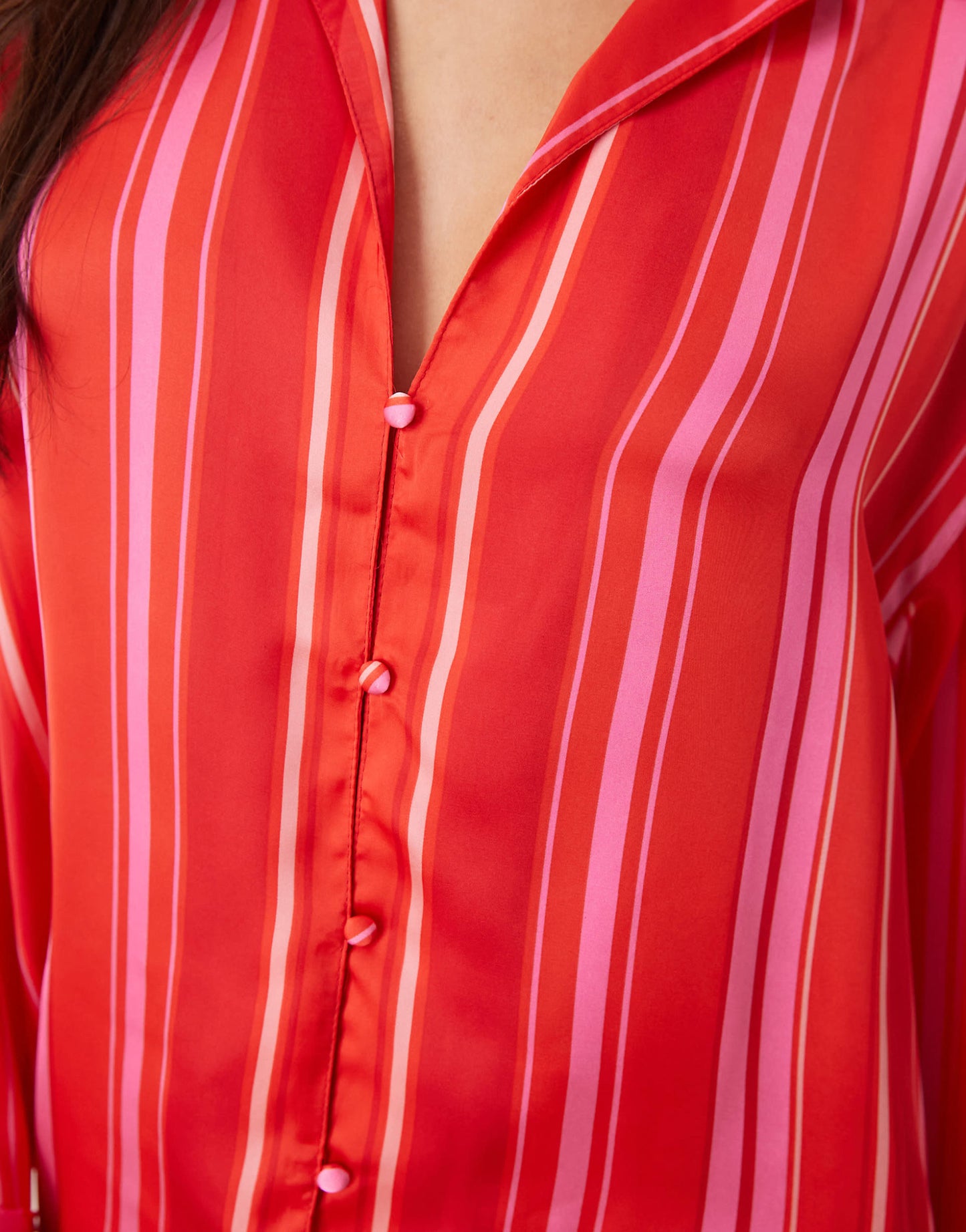 Dreamy Days Satin Striped Pyjama Set