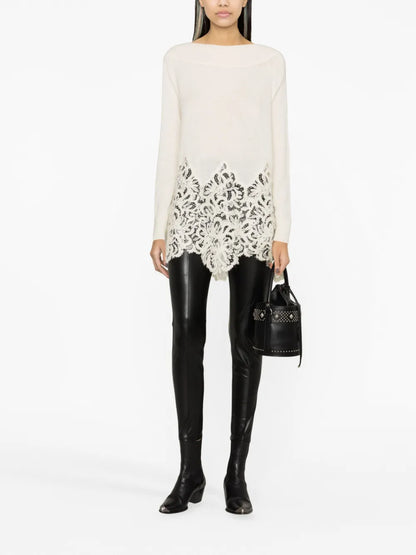 Faux-Leather High-Waisted Leggings