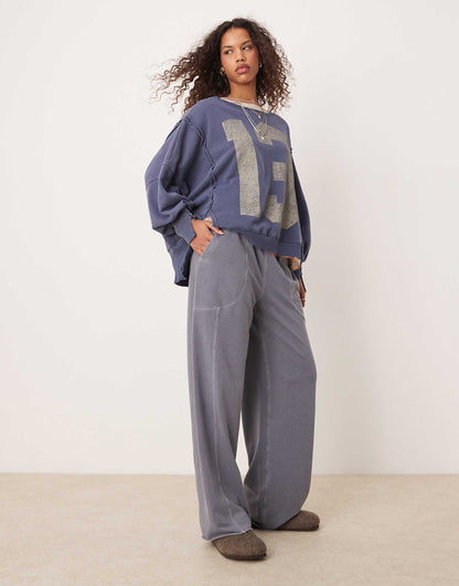 Wide Leg Lounge Trousers