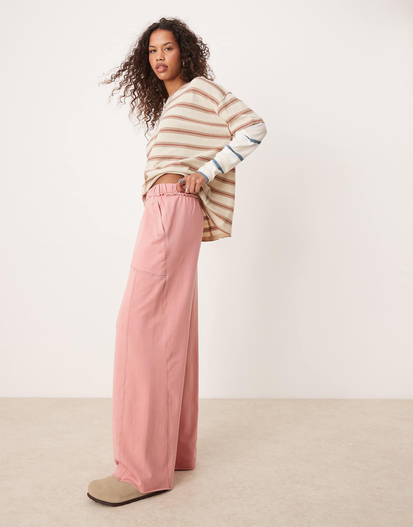 Wide Leg Lounge Trousers