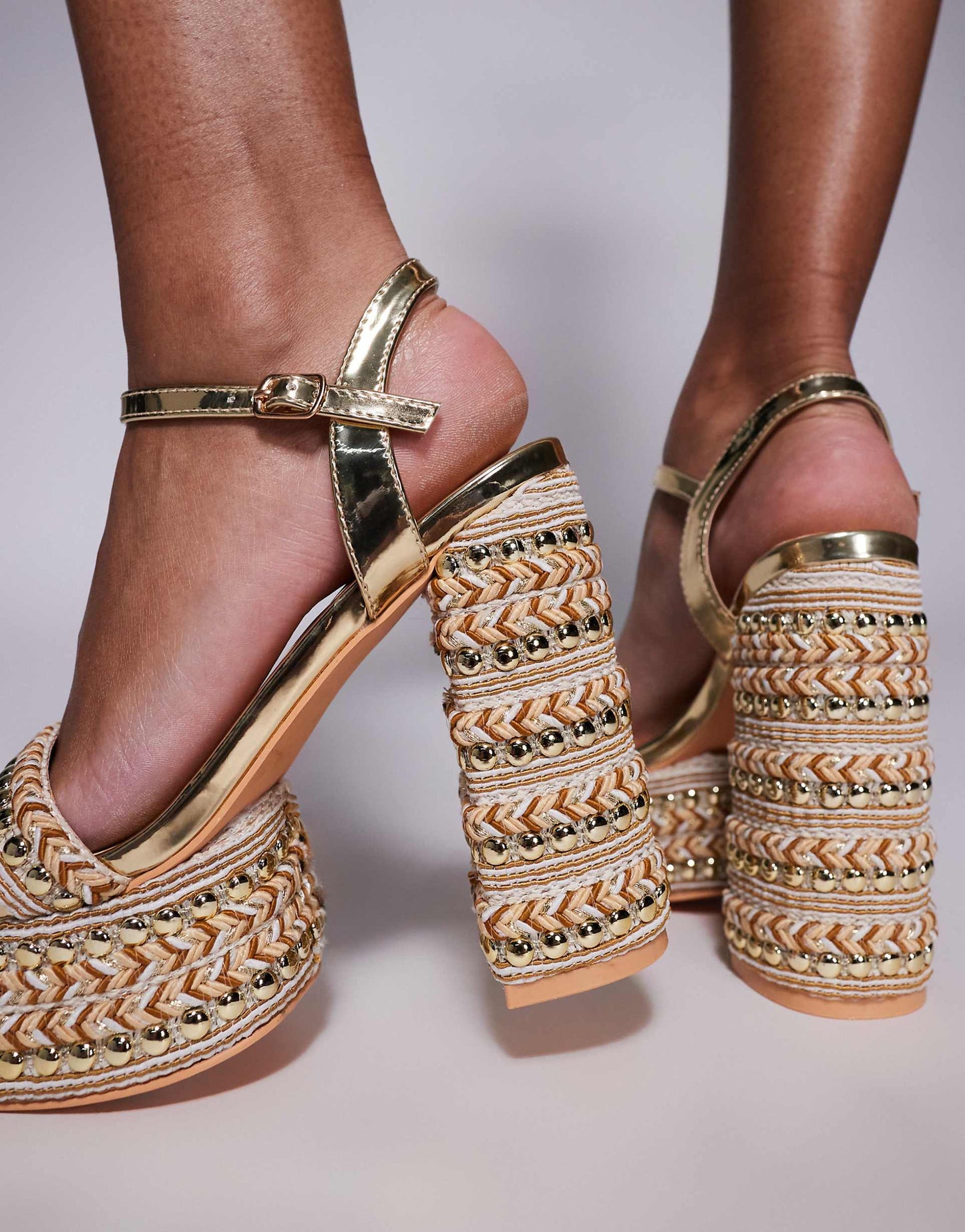 Judson Embellished Platform Sandals