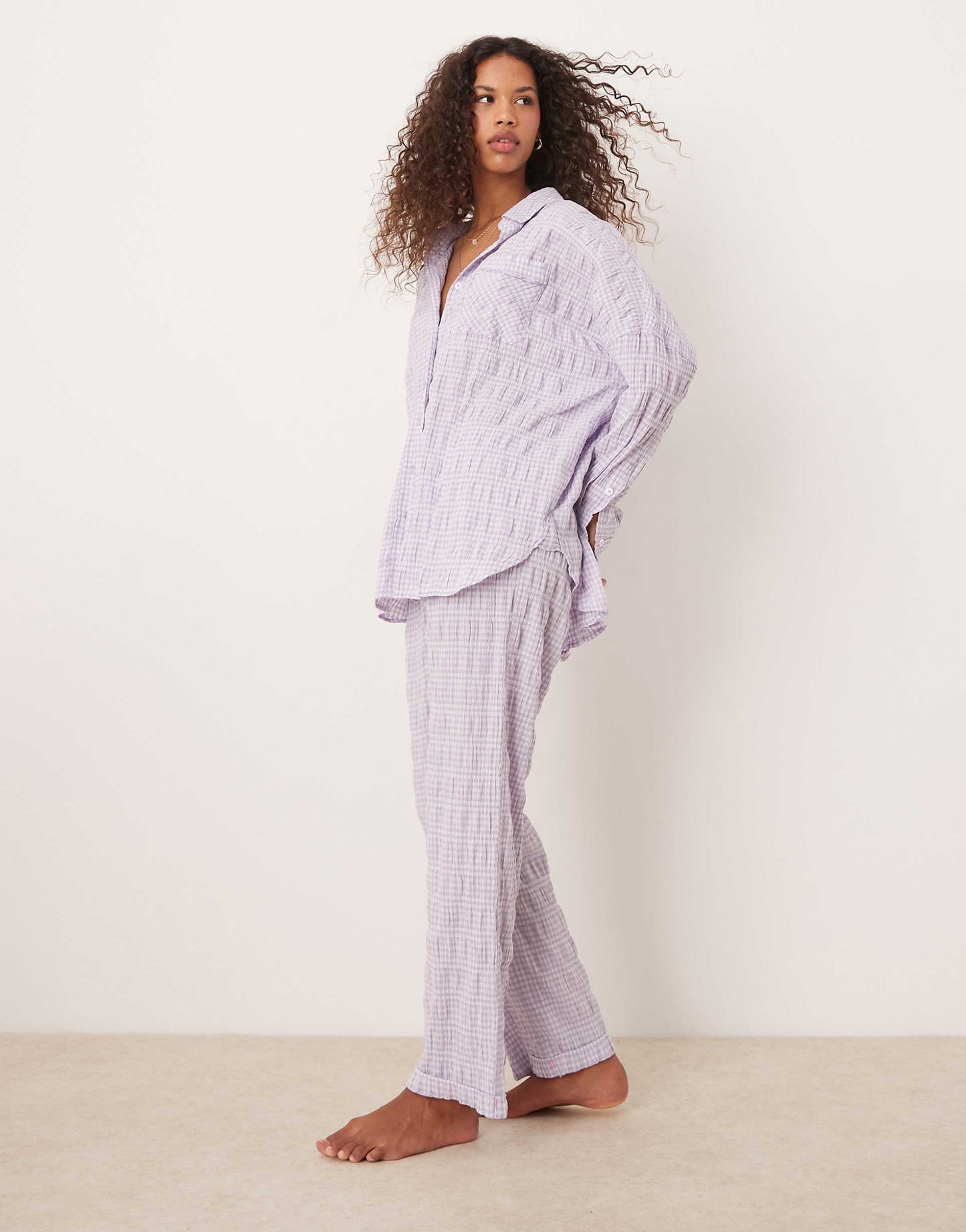 Textured Pyjama Trouser Co-Ord