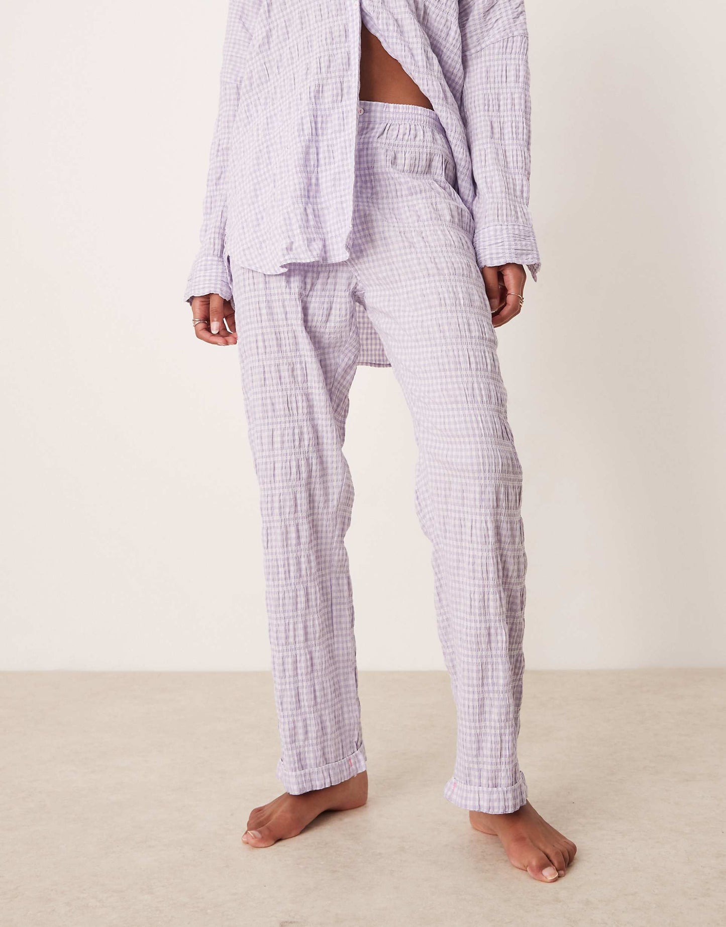 Textured Pyjama Trouser Co-Ord