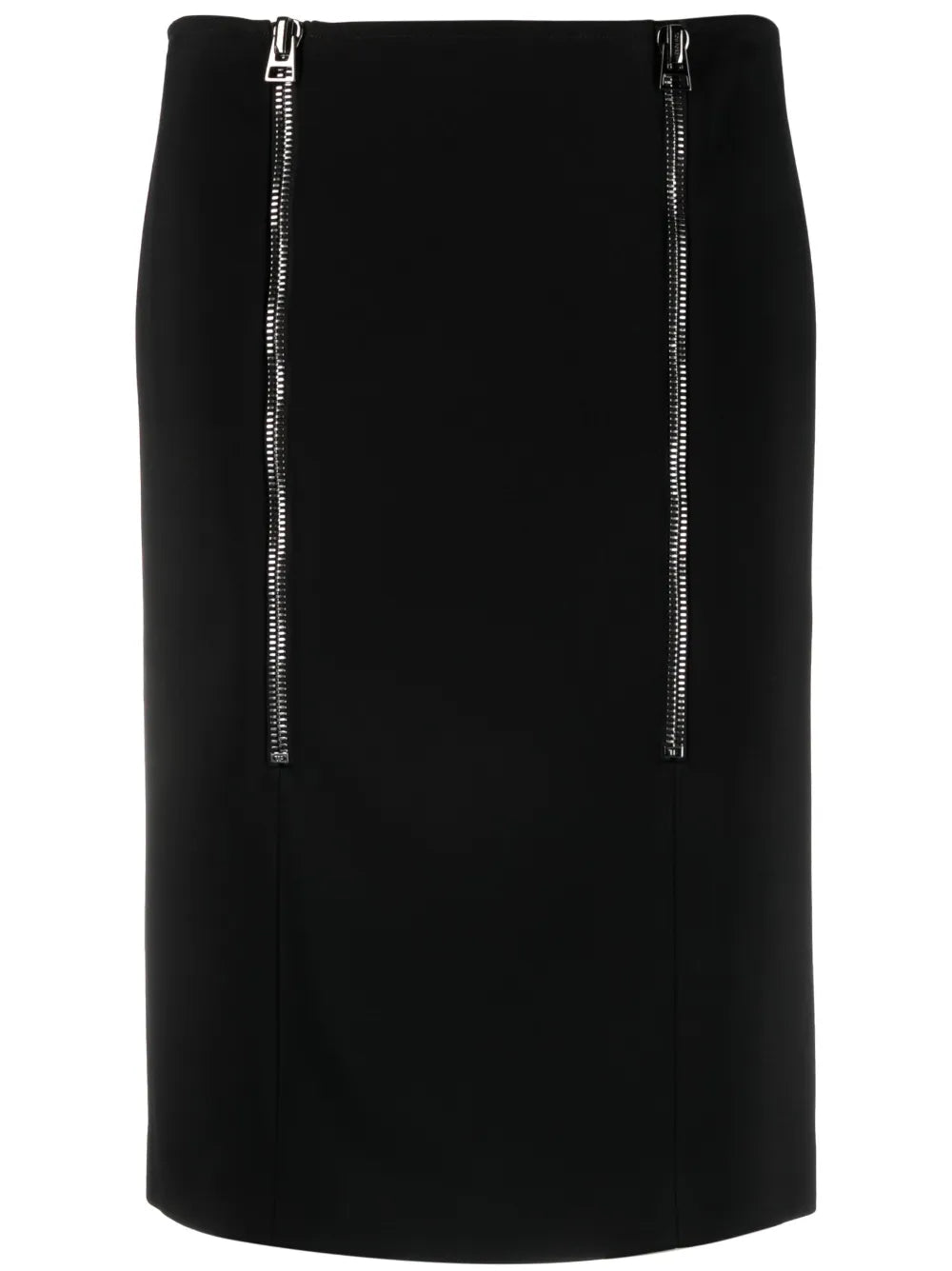 Zip-Detail Pencil Skirt