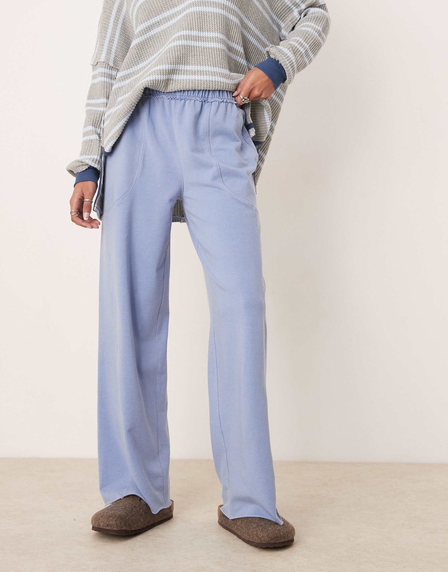 Wide Leg Lounge Trousers