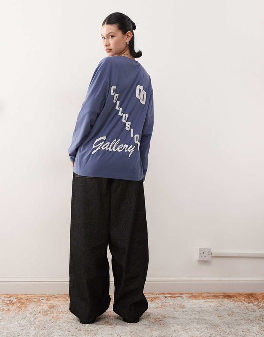 Long Sleeve Relaxed Graphic Washed T-Shirt