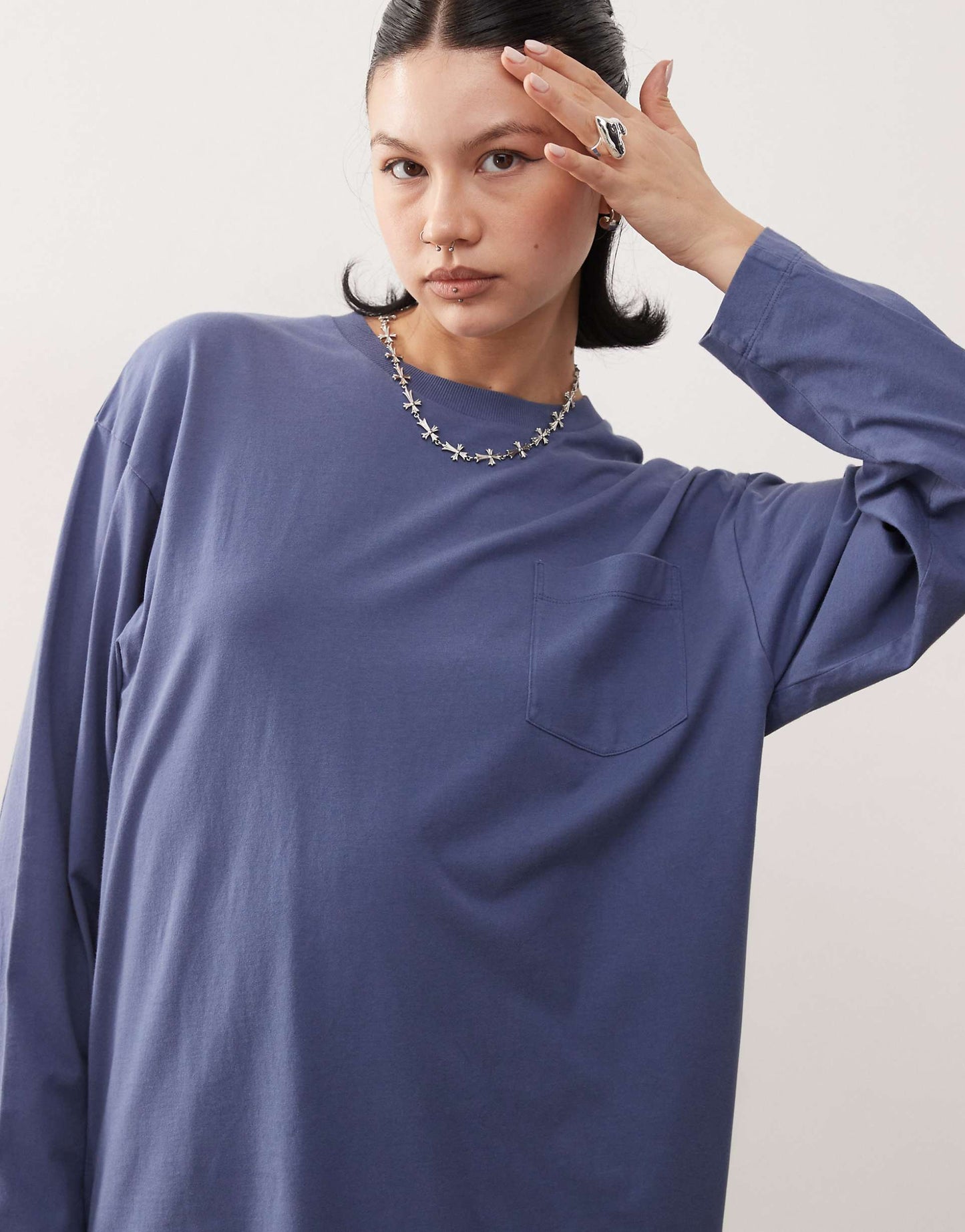 Long Sleeve Relaxed Graphic Washed T-Shirt