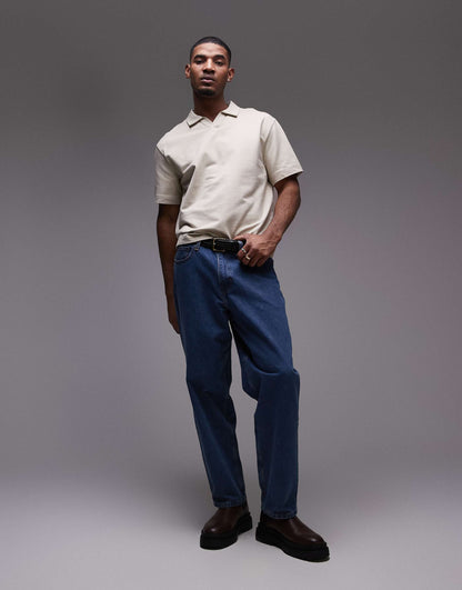 Heavyweight Boxy Fit Revere Polo