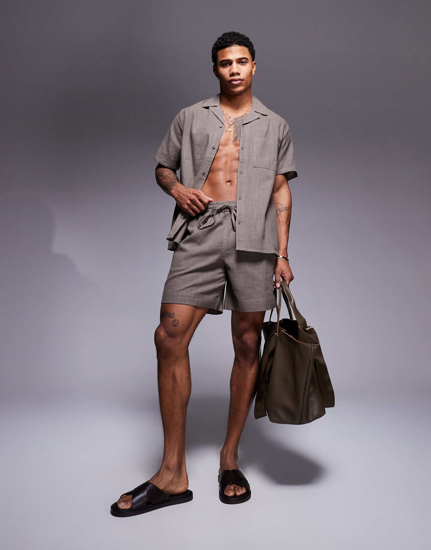 Textured Beach Short Co-Ord