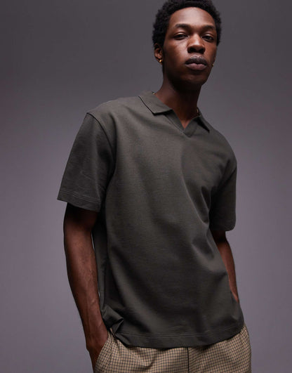 Heavyweight Boxy Fit Revere Polo